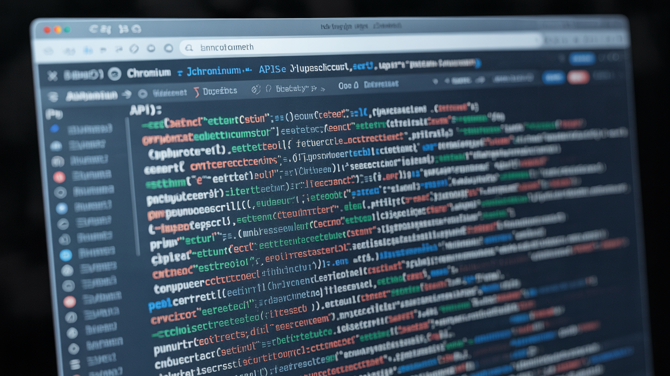Antidetect browser interface with modified Chromium code and JavaScript API manipulation.