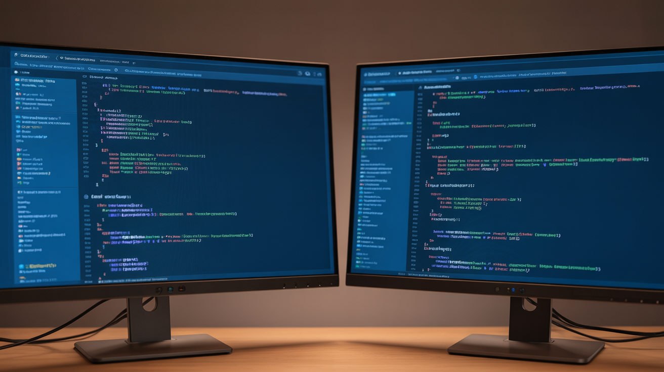 Comparison of extension code and native code modifications on monitors.
