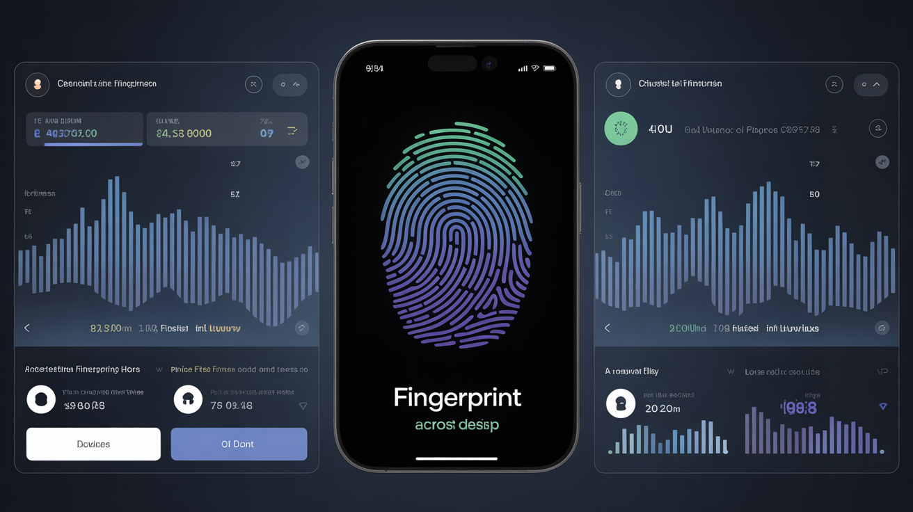 Detection system interface analyzing canvas fingerprint entropy for account linking.