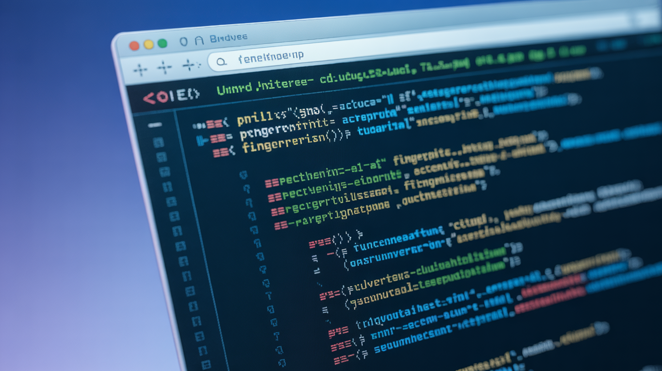 Modified browser interface with highlighted code vulnerabilities.