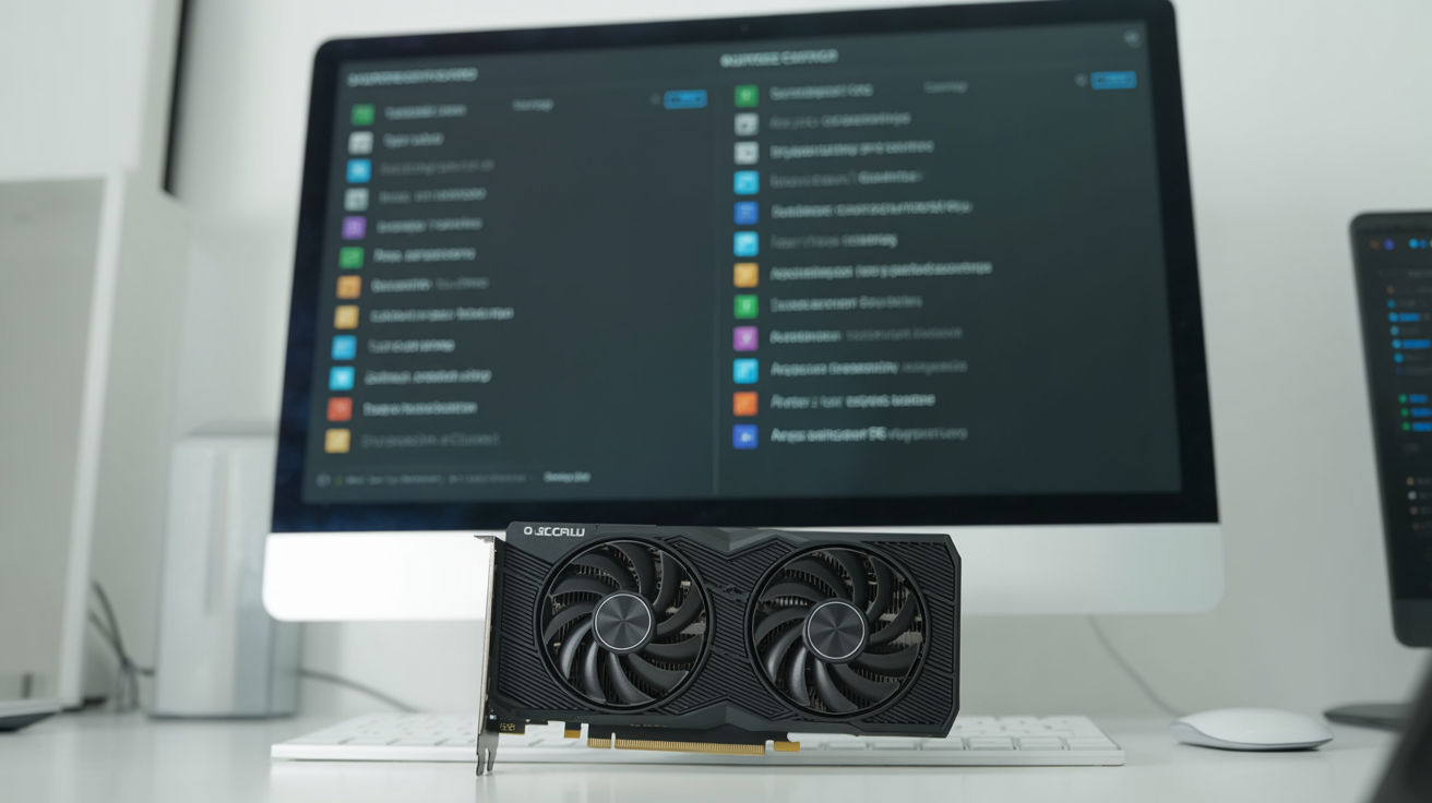 Graphics card and screen listing supported WebGL extensions.